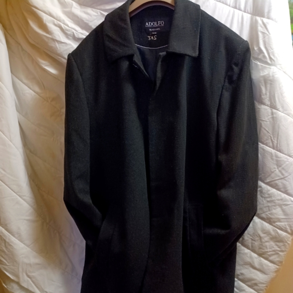 Black warm winter jacket
